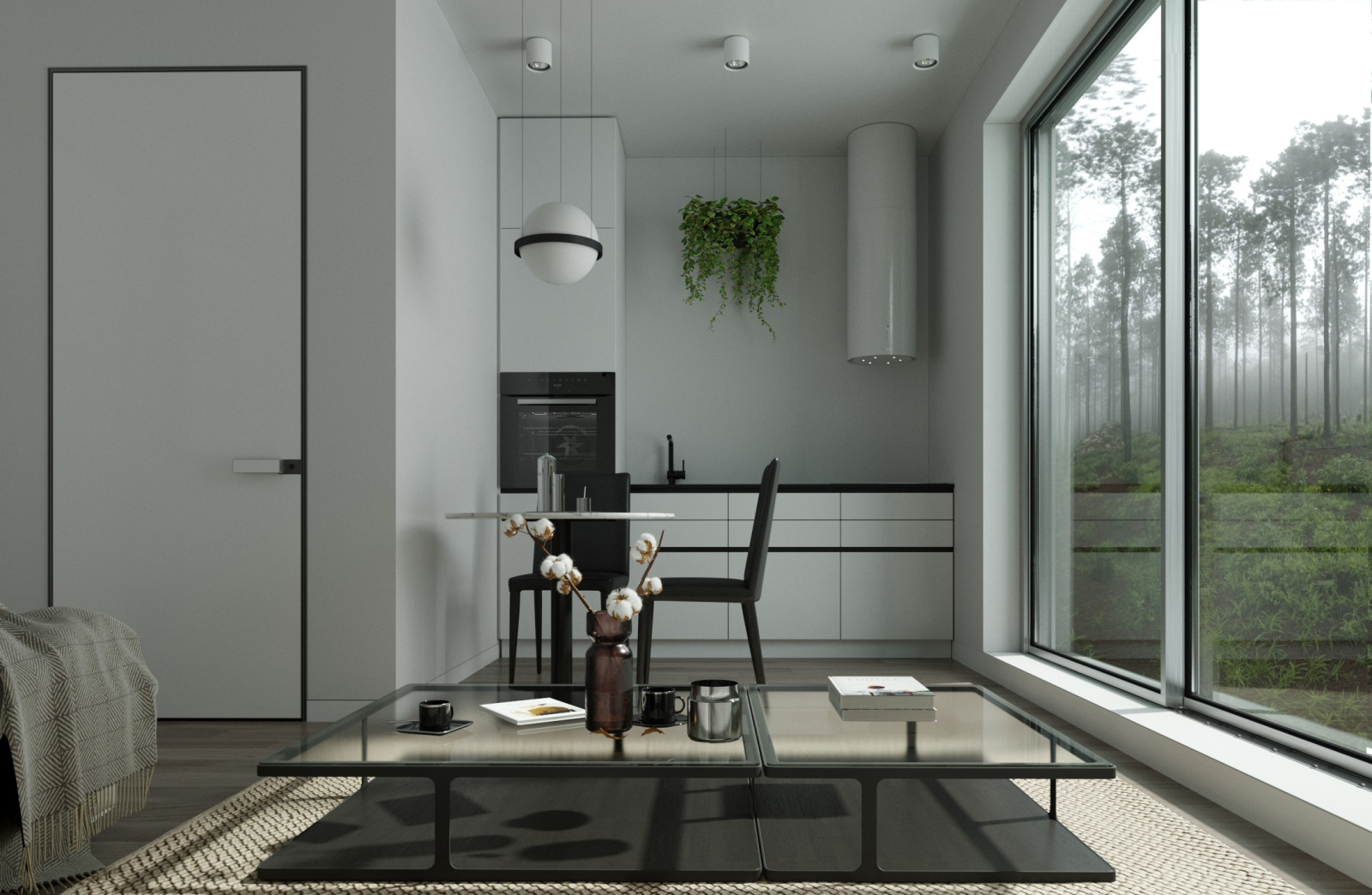 Небольшой дом в бору, 50 м²