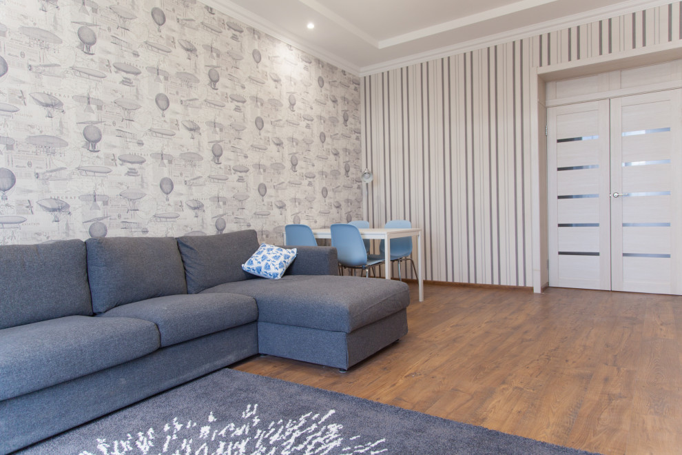 Обложка проекта: Реконструкция «Сталинки» в пастельных тонах.