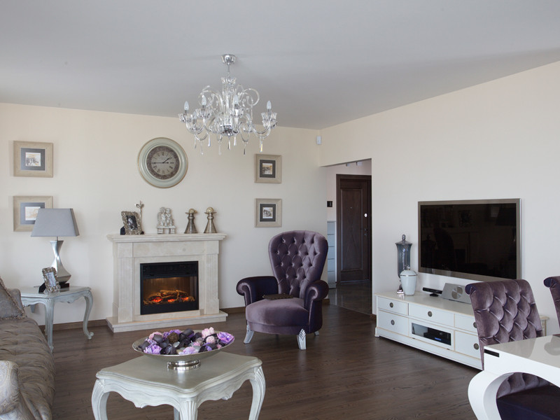 Вариации на тему барокко. Классический интерьер в трехкомнатной квартире.