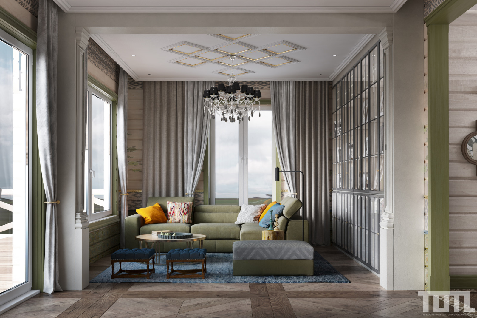 Обложка проекта: Интерьер загородного дома по фен-шуй