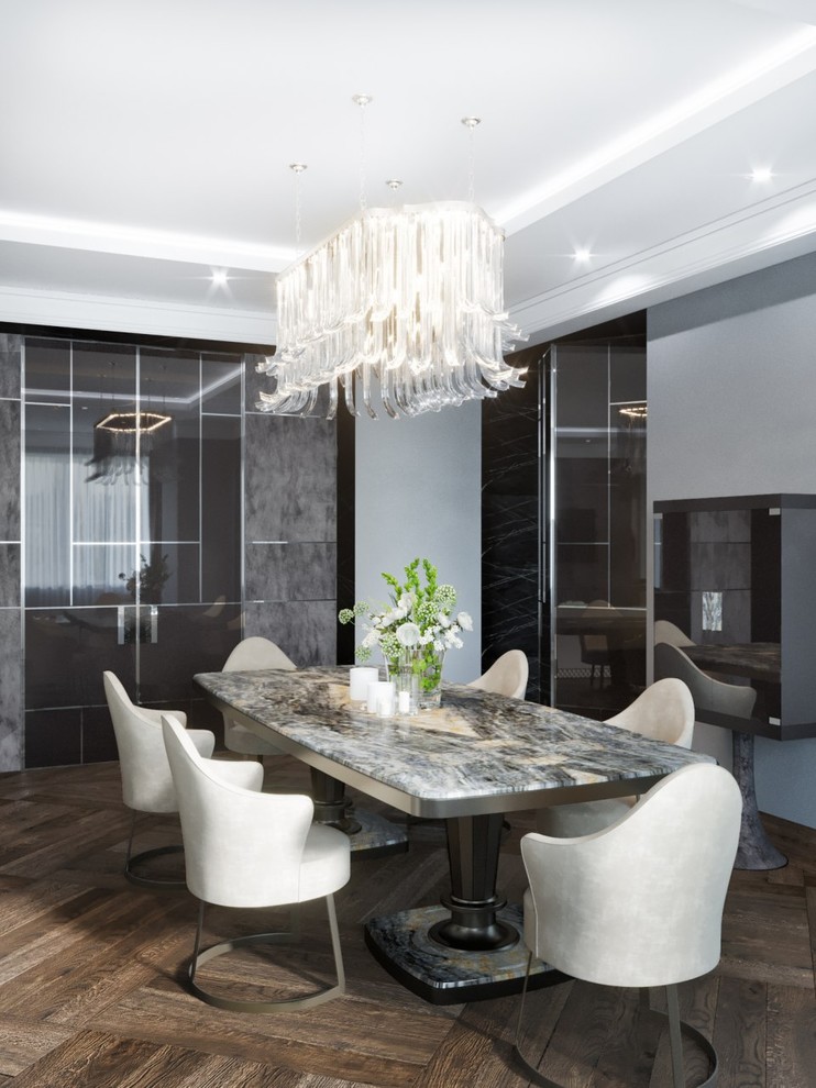 Гостиная в серых тонах