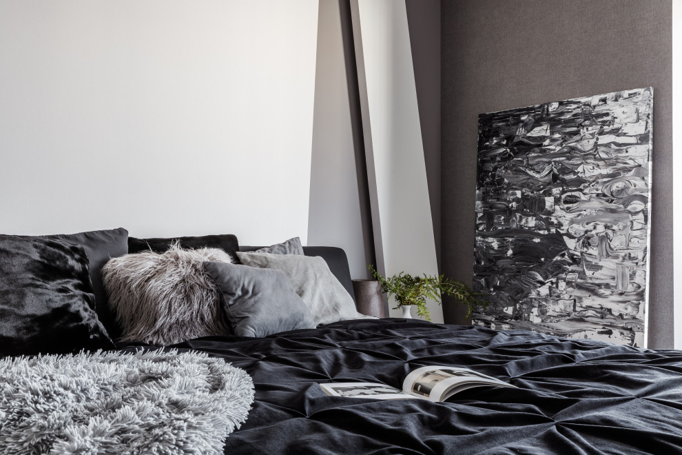 Монохромный интерьер 2-х комнатной квартиры