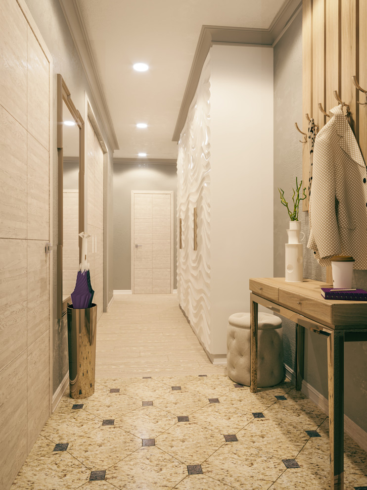 Обложка проекта: Маленькая квартира с лиловыми акцентами