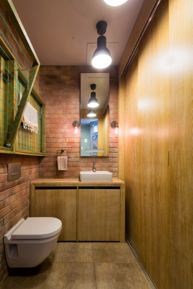 Обложка проекта: Industrial Chic Meets Japanese Serenity in apartments interior