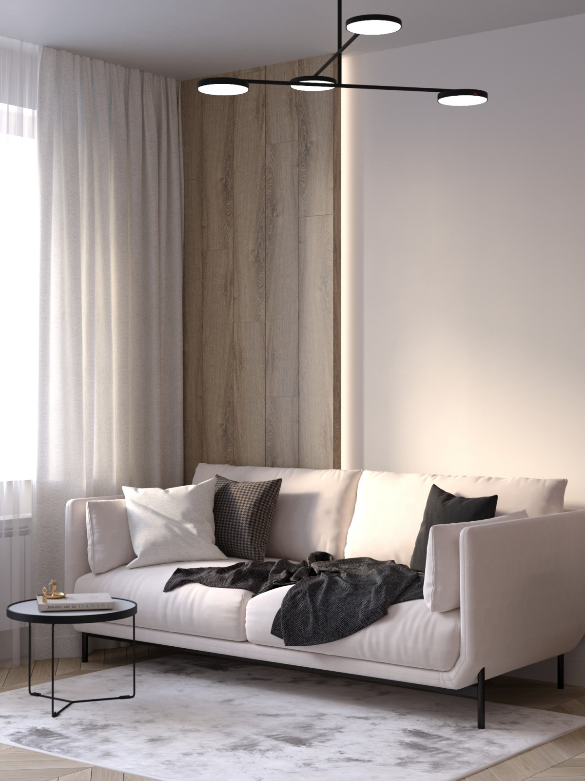 Светлая квартира для молодой пары в ЖК Новый город, 39 кв.м.