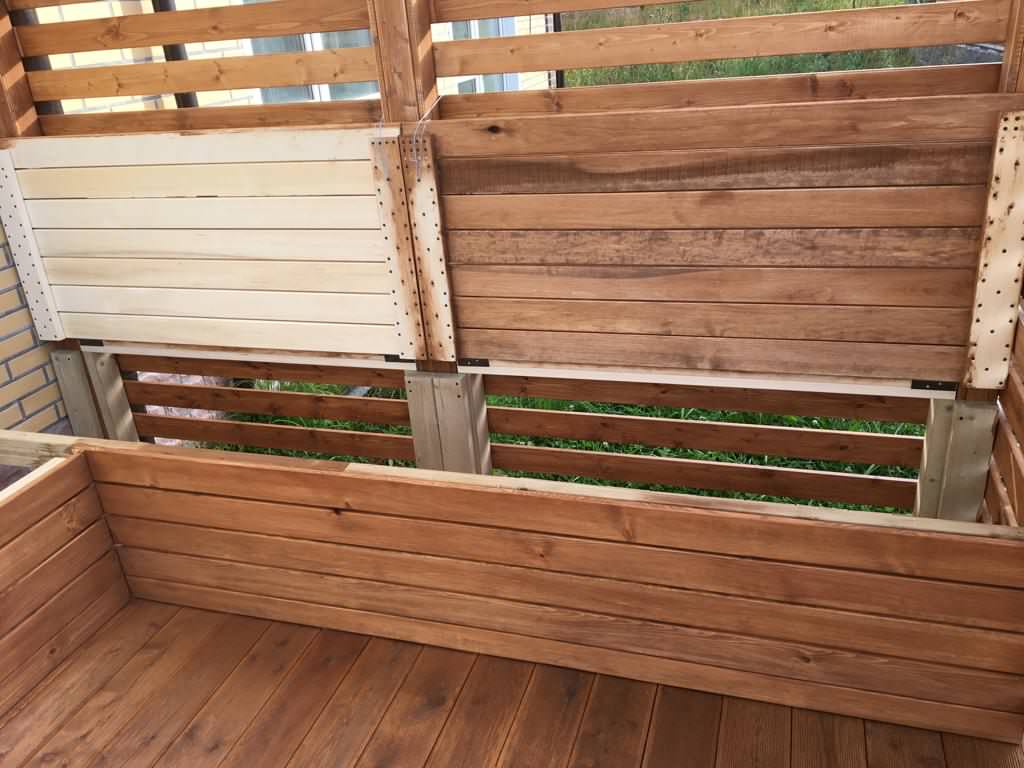 Обложка проекта: Строительство террасы с ящиками для хранения.