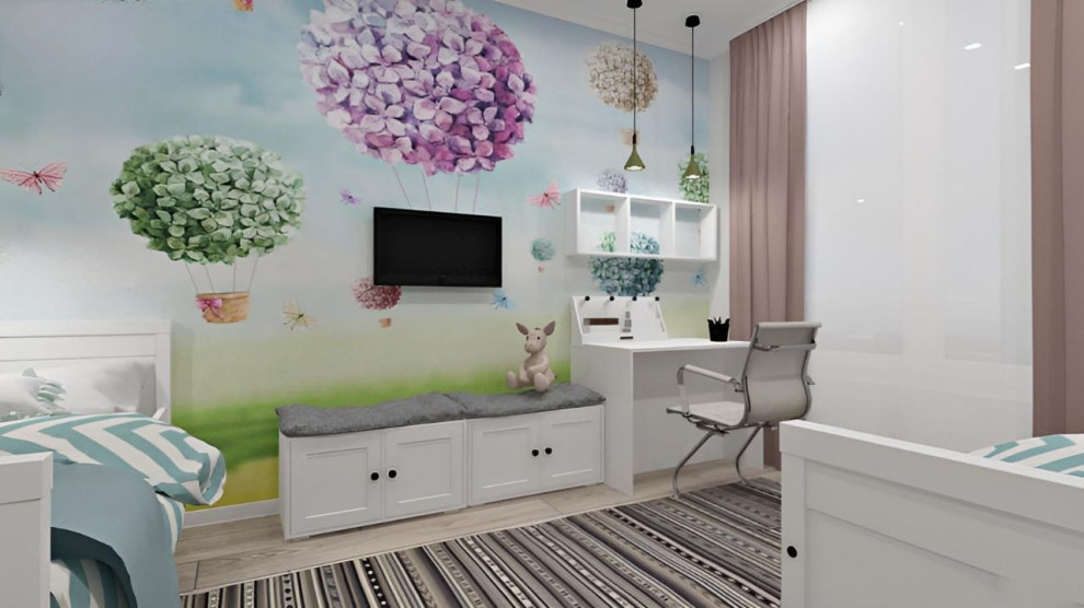 Дизайн проект трехкомнатной квартиры для молодой семьи