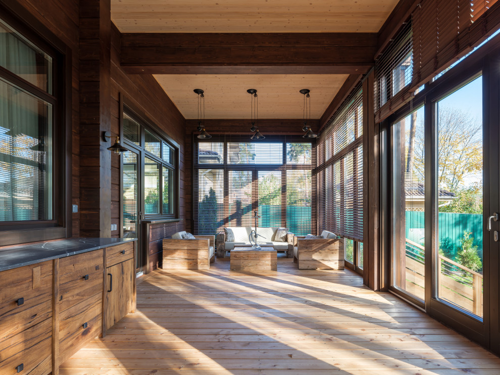 Остекление дома, веранды и гаража деревянными окна из сосны