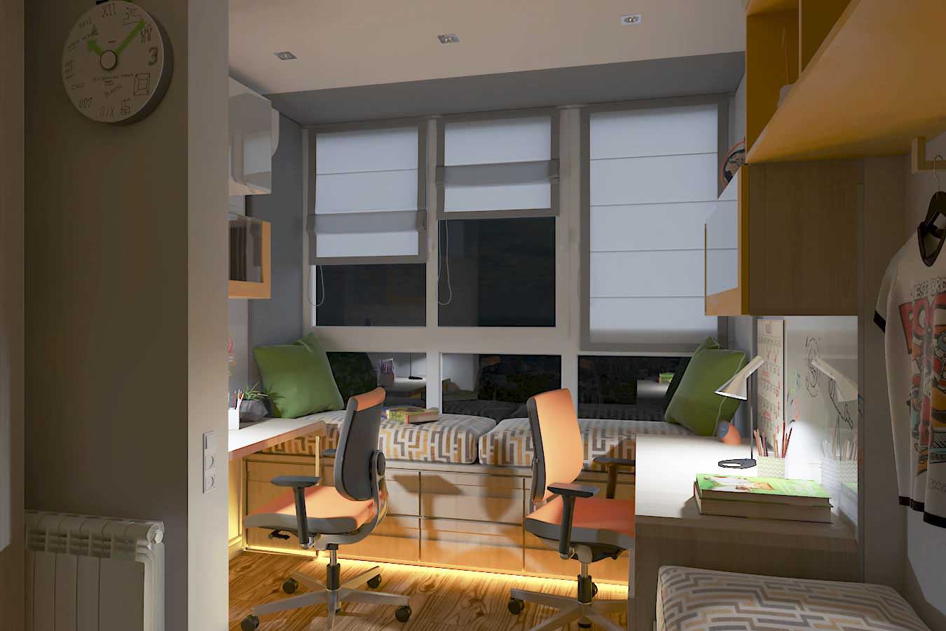 Детская комната для двух мальчиков "Лучезарный"