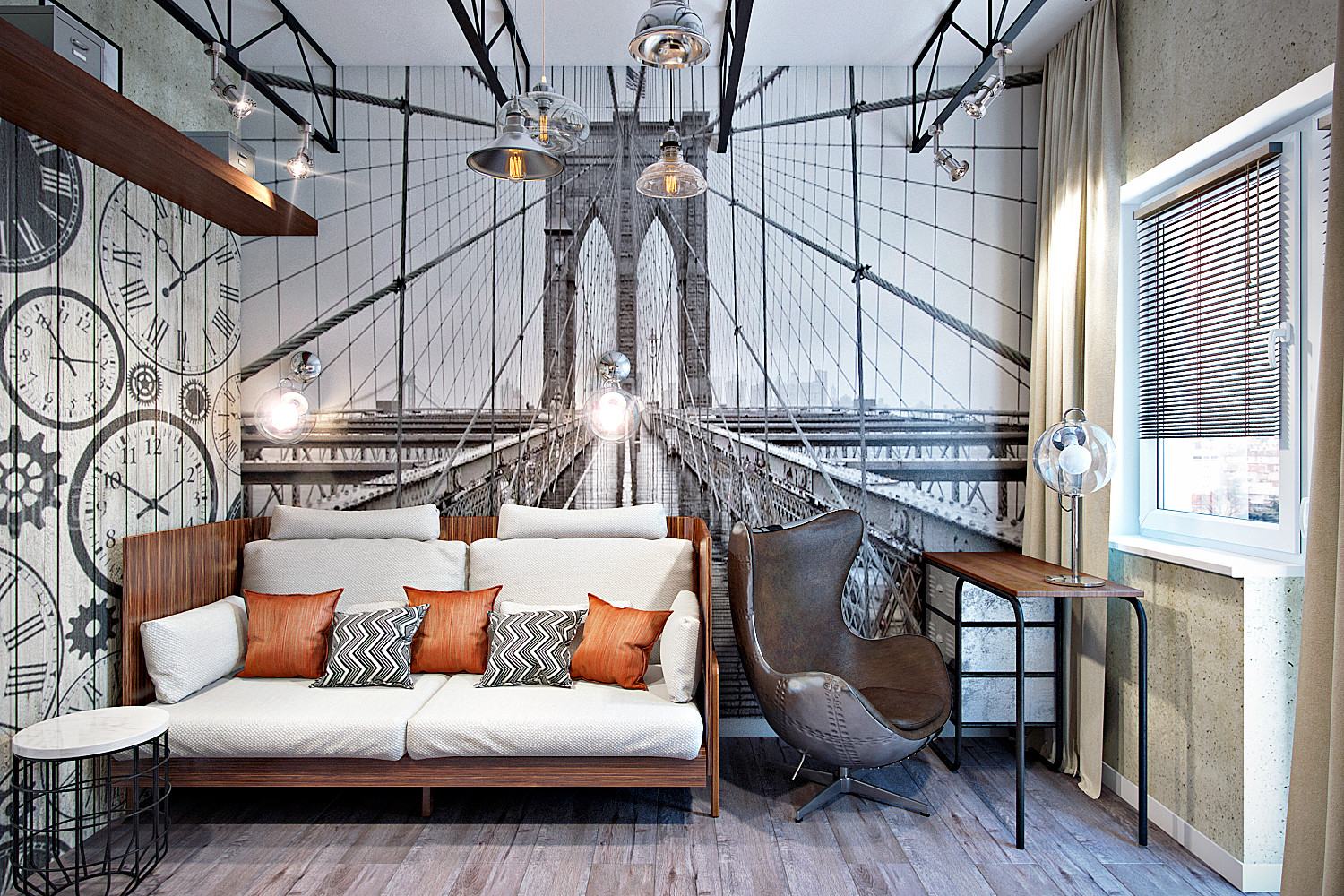 Обложка проекта: Кабинет в Лофте