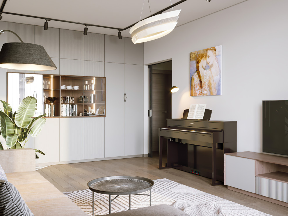 Обложка проекта: Техкомнатная квартира в сталинке