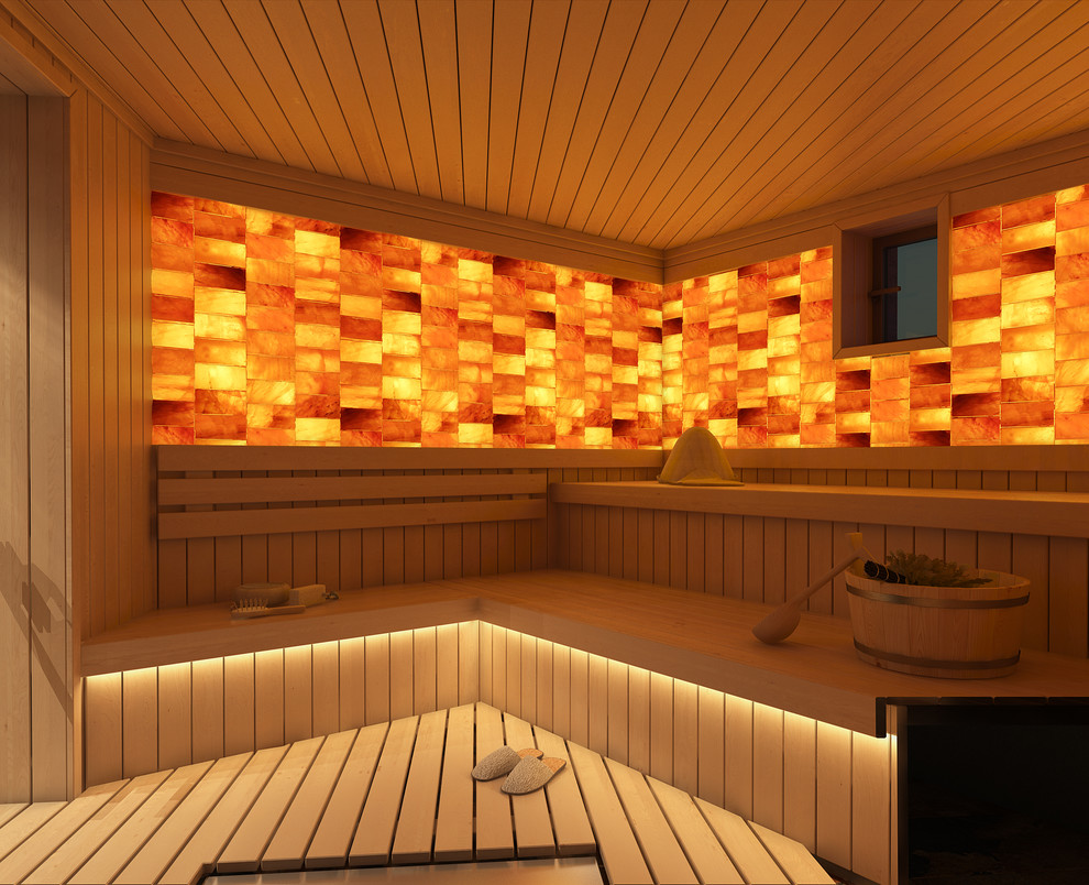 Баня со стеклянной крышей