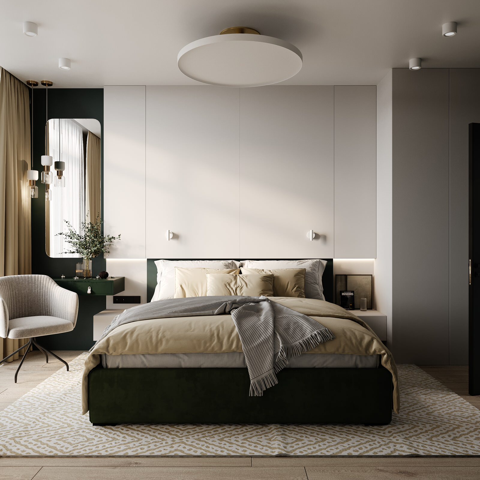 ЖК Голландия. Акцентный зеленый