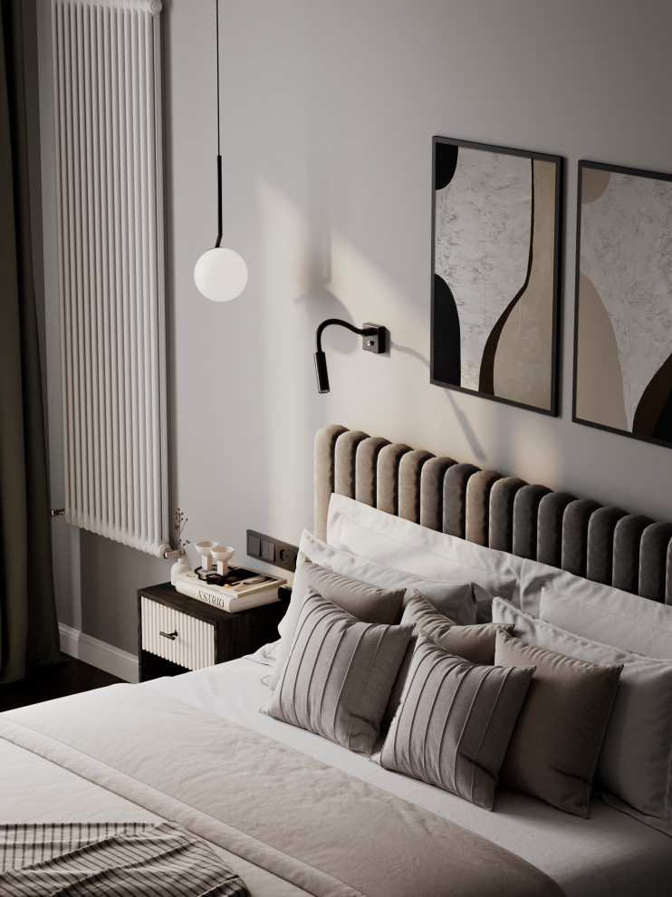 Современный mid-century в ЖК Западный Порт