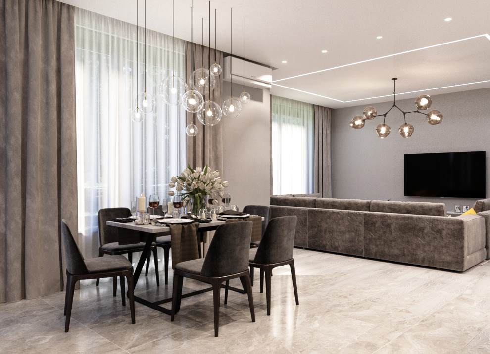 Гостиная-Холл-Столовая