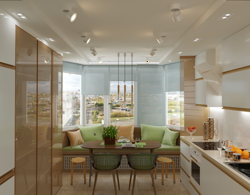 Интерьерное решение кухни в типовом доме серии 111м