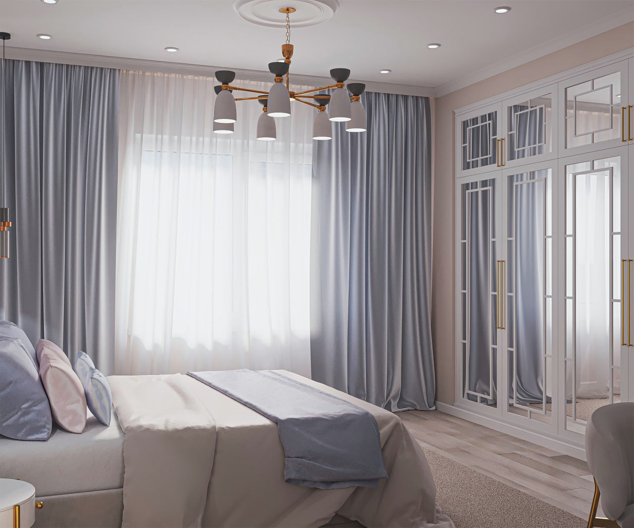 Мягкий интерьер  с деталями.