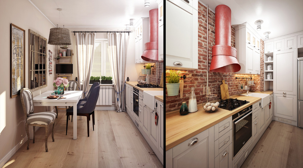 Дизайн трехкомнатной квартиры МоскваКух