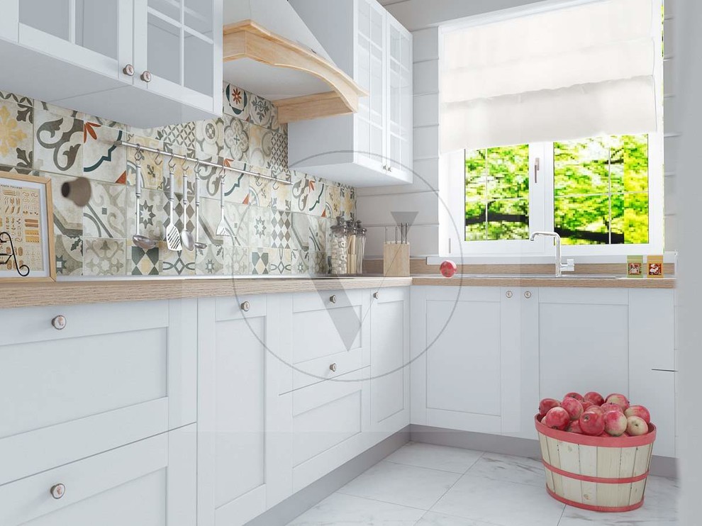 Белый кухонный гарнитур