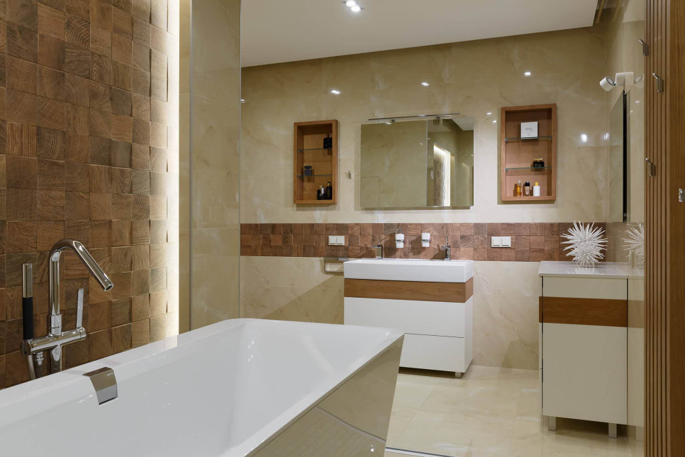 Трехкомнатная квартира в эко стиле 75 м2