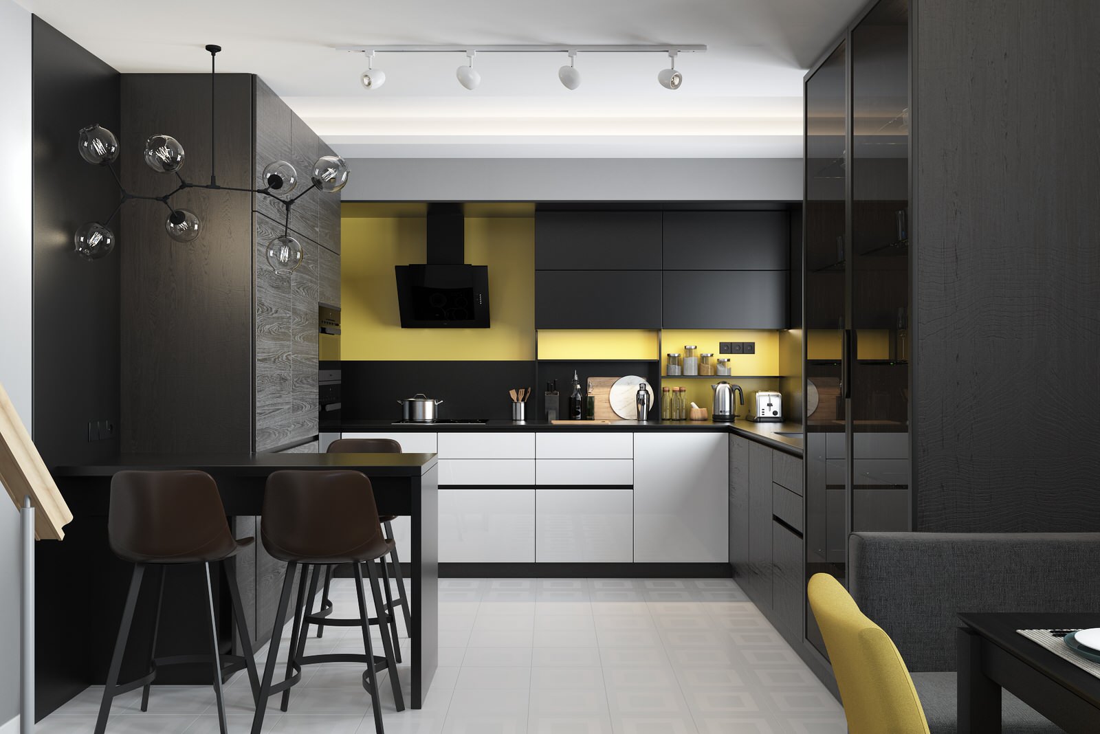 Обложка проекта: кухня в загородном доме