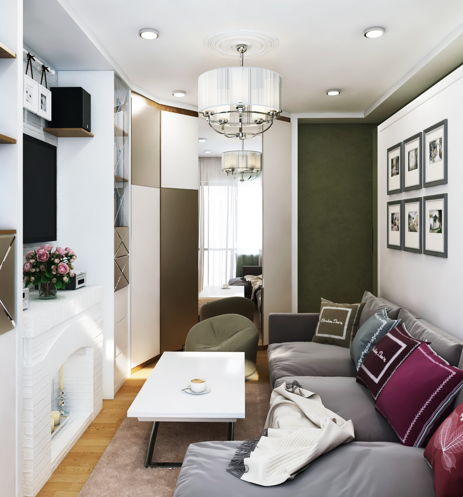 Дизайн гостиной в панельном доме П-44