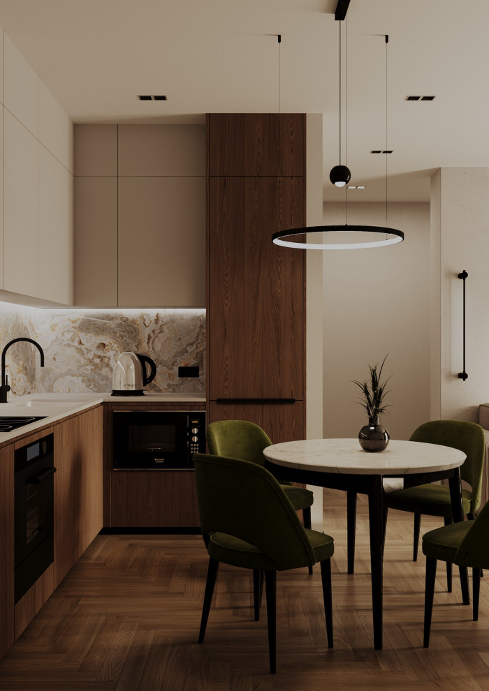 Квартира для семейной пары с ребенком в ЖК Полюса. 57,3 кв.м.