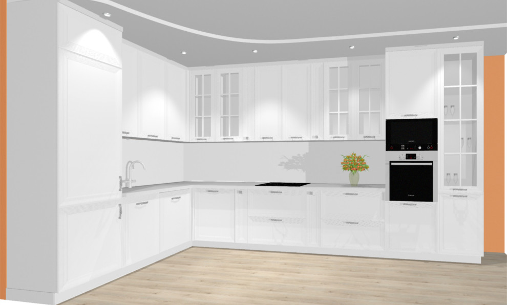 Обложка проекта: Подбор мебельных ручек к кухне расположение