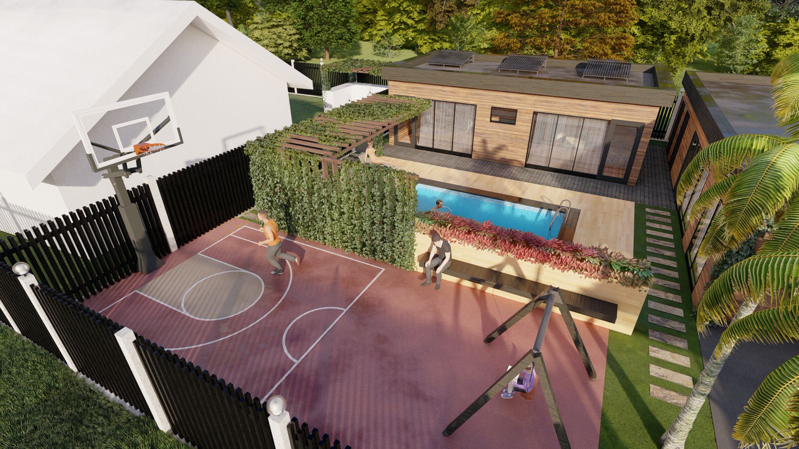 Благоустройство загородного дома (S 3,5 соток)