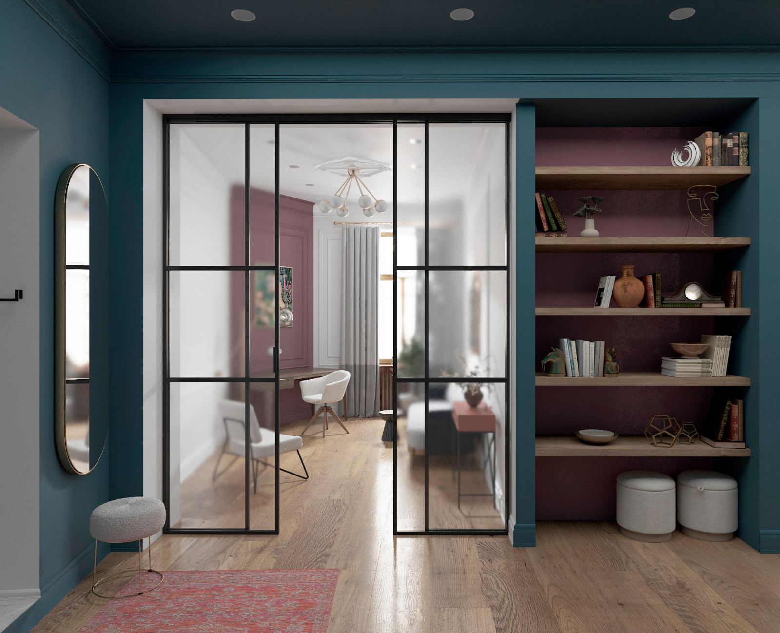 Проект в старом фонде в центре СПб. Ретро и винтаж.