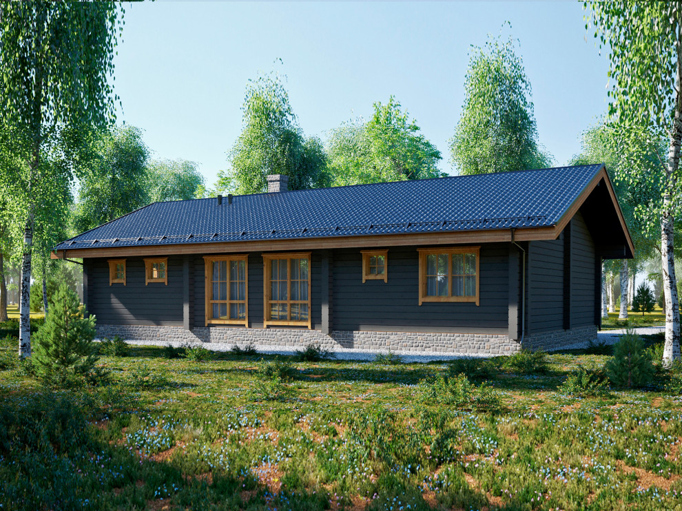 Обложка проекта: Дом из клееного бруса по проекту ПИТЕР