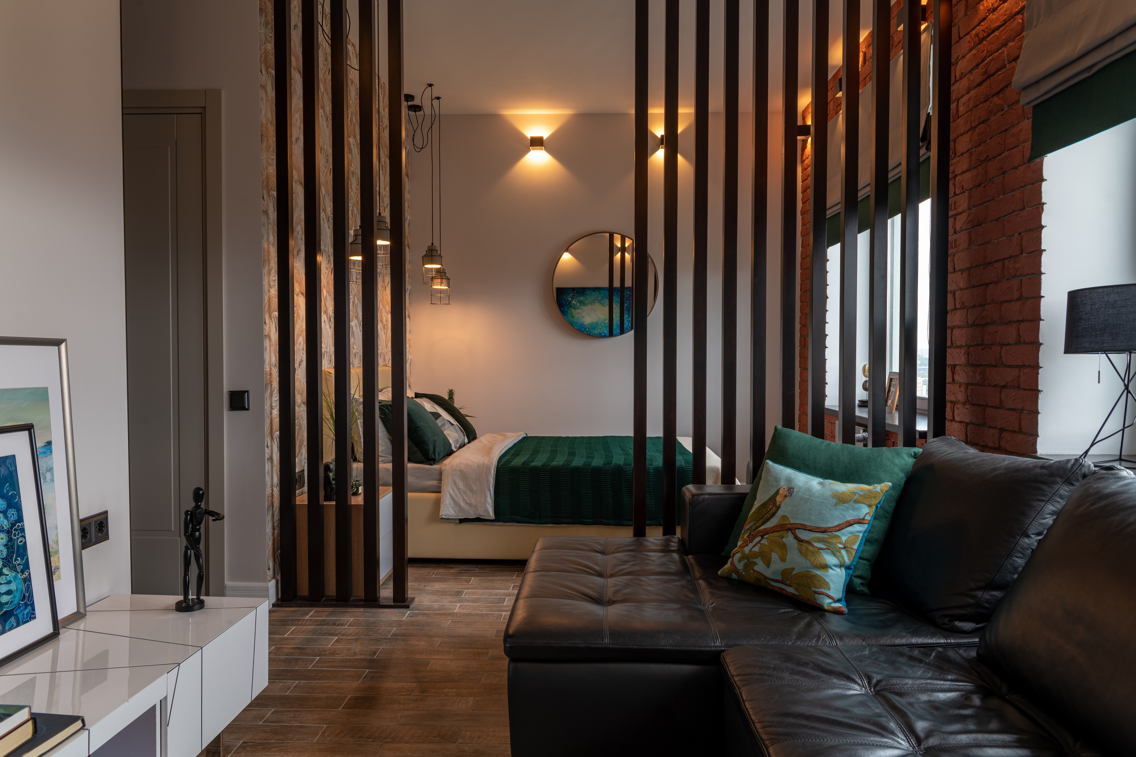 Houzz тур: Микролофт 38 кв.м с элементами тропиков