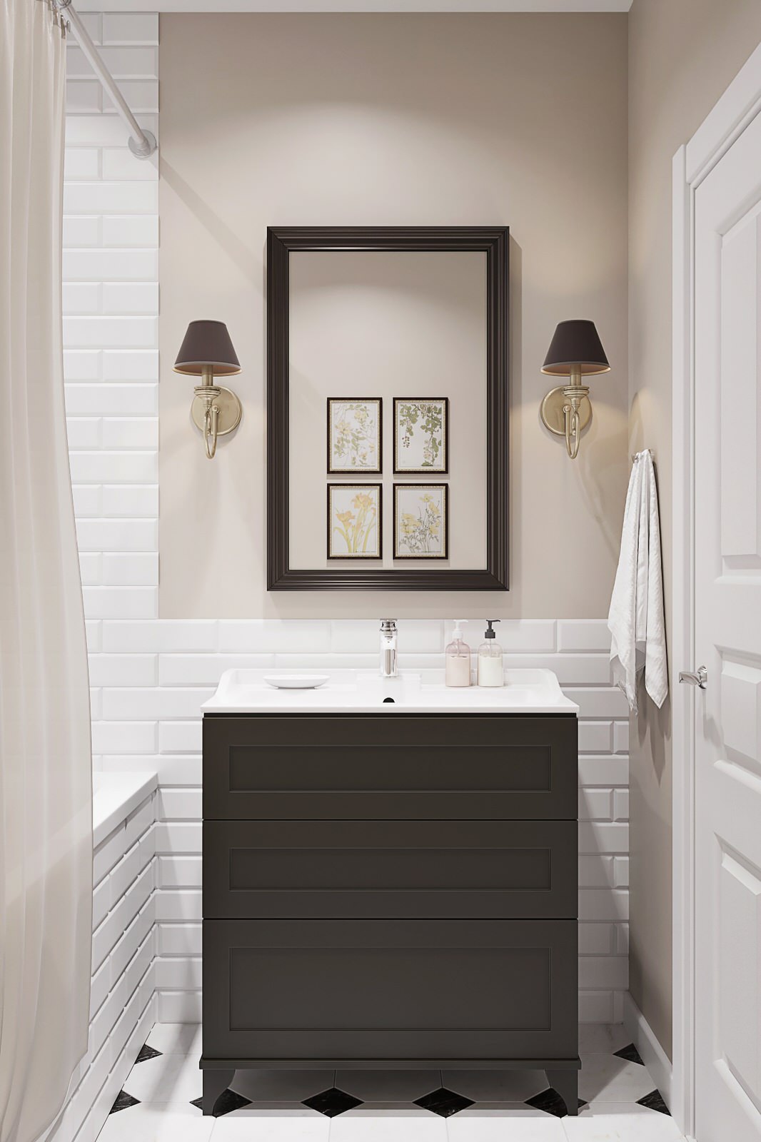 Дизайн ванной в классическом стиле