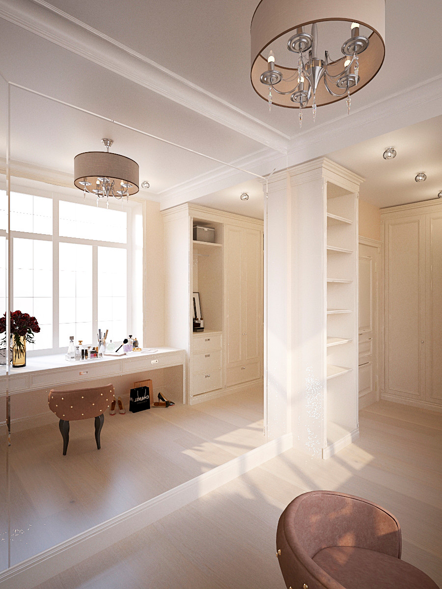 Второй этаж загородного дома, пространство спален в доме, 2020 г.