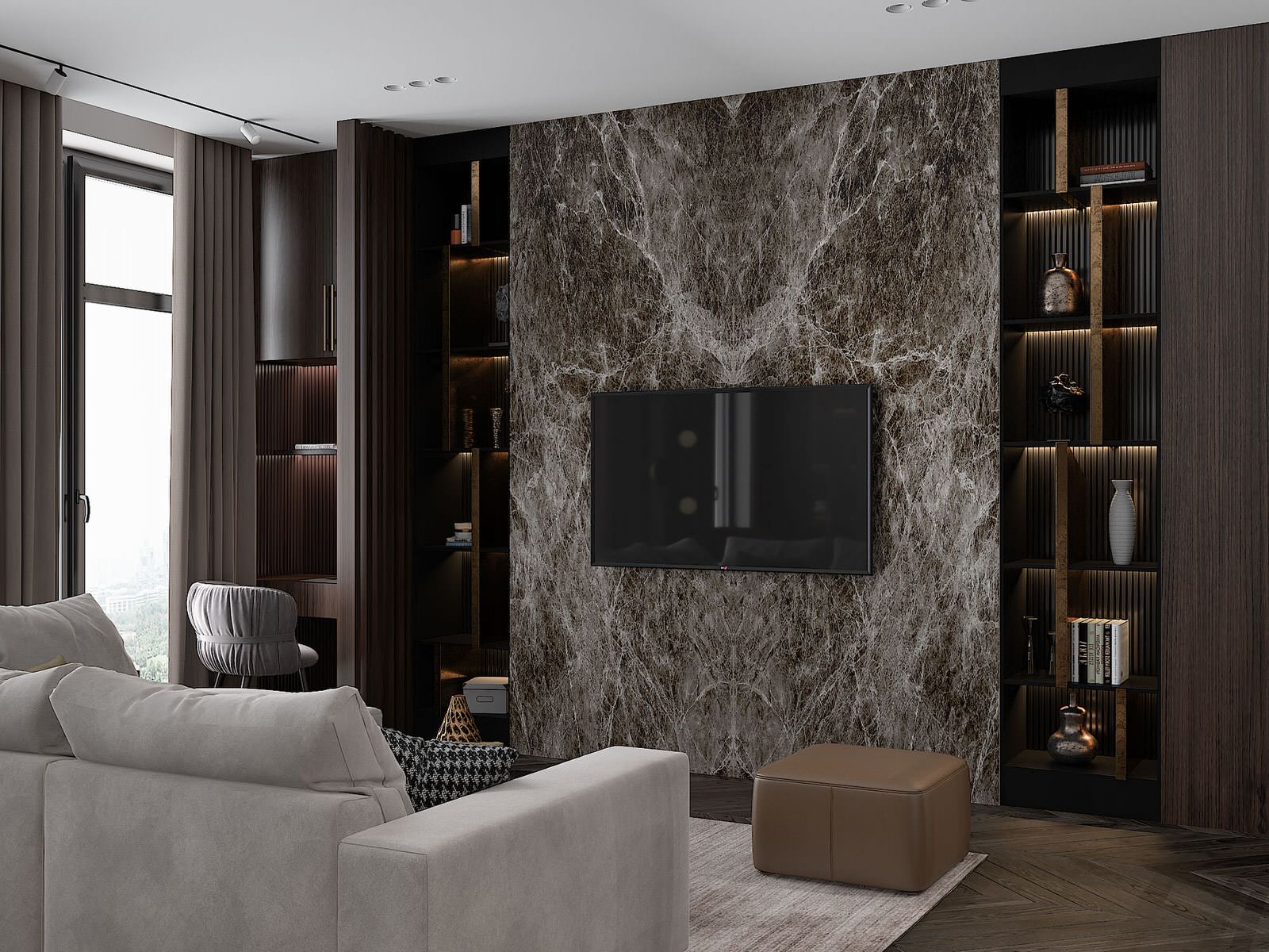 Дизайн проект квартиры 78м2 ЖК "Резиденция Композиторов"