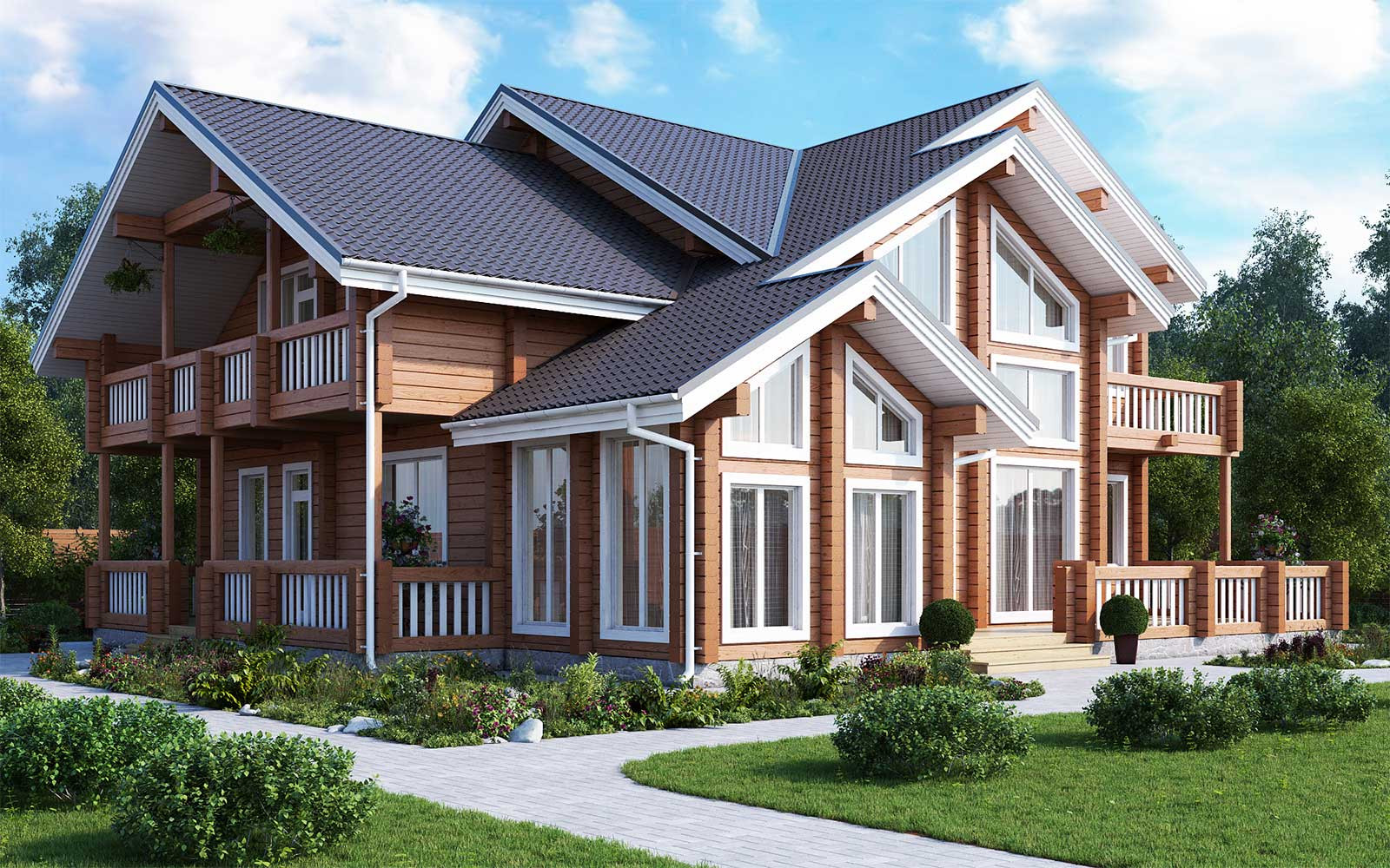 Деревянный дом, 318 кв.м.