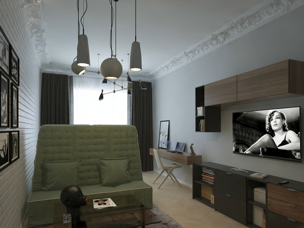 Сталинка на Ломоносовском. Дизайн детской комнаты для мальчика-подростка