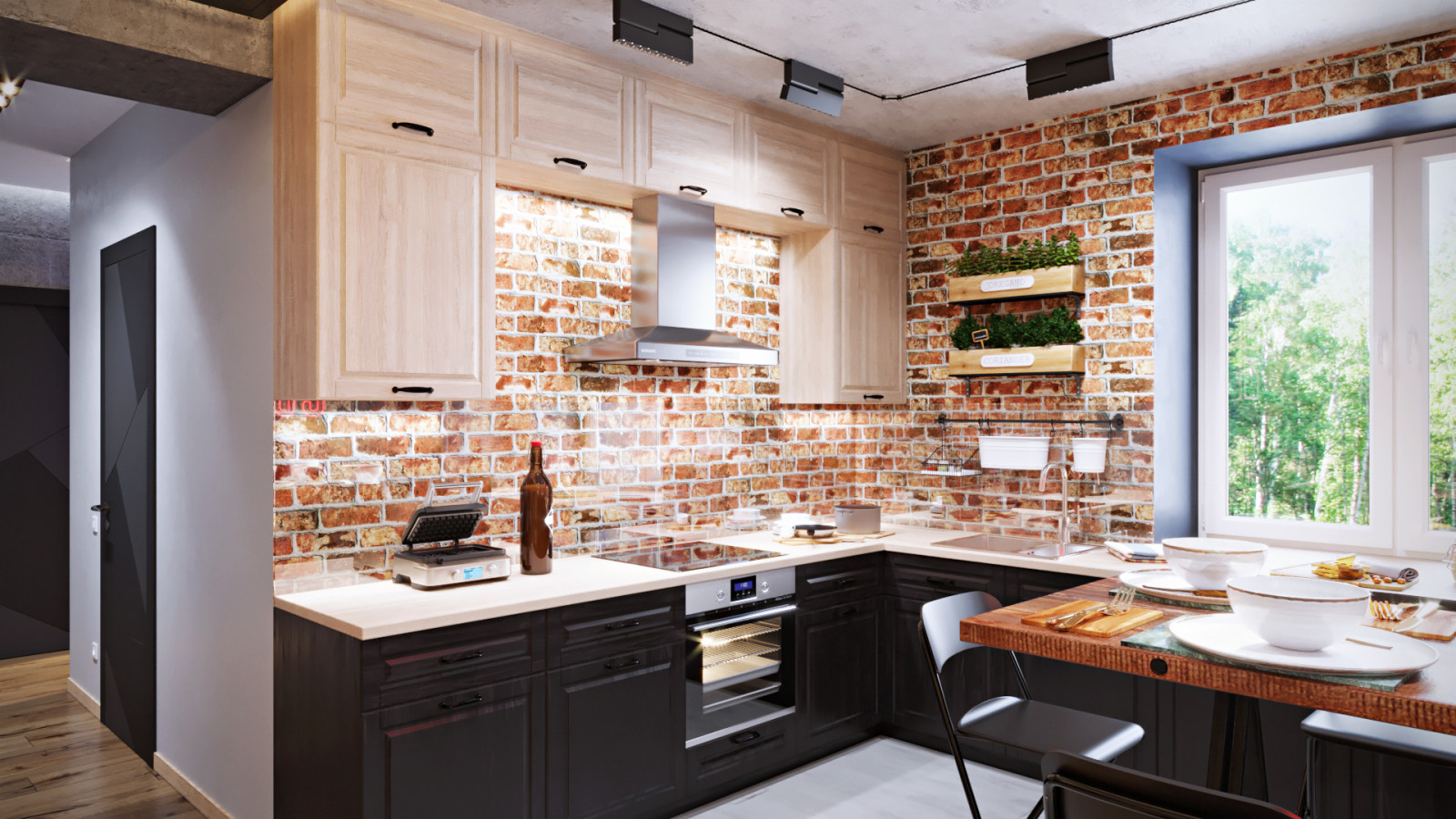 Дизайн-проект квартиры 100кв.м. для семьи из 4х человек в Северном парке