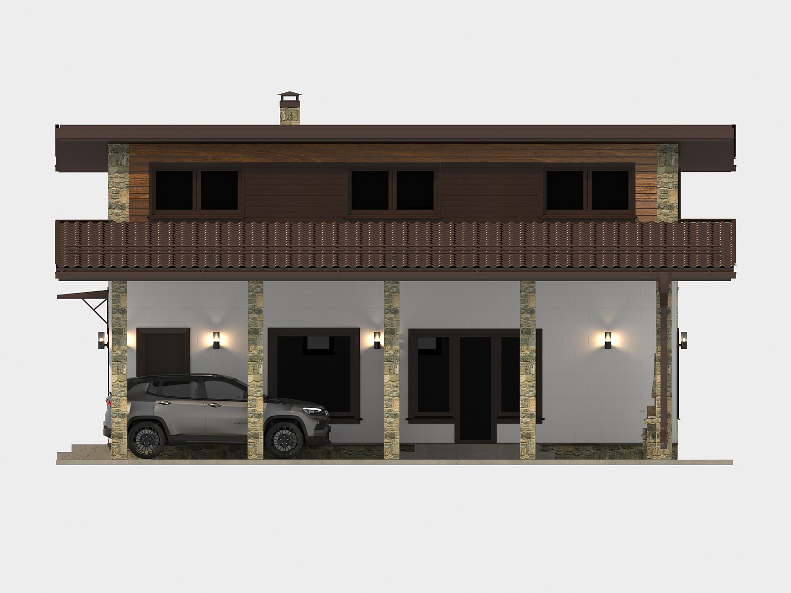 Частный дом 100 х 80