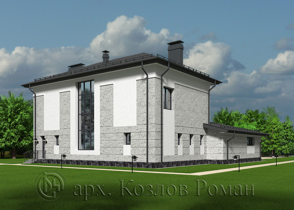 Коттедж в стиле неомодернизм-4