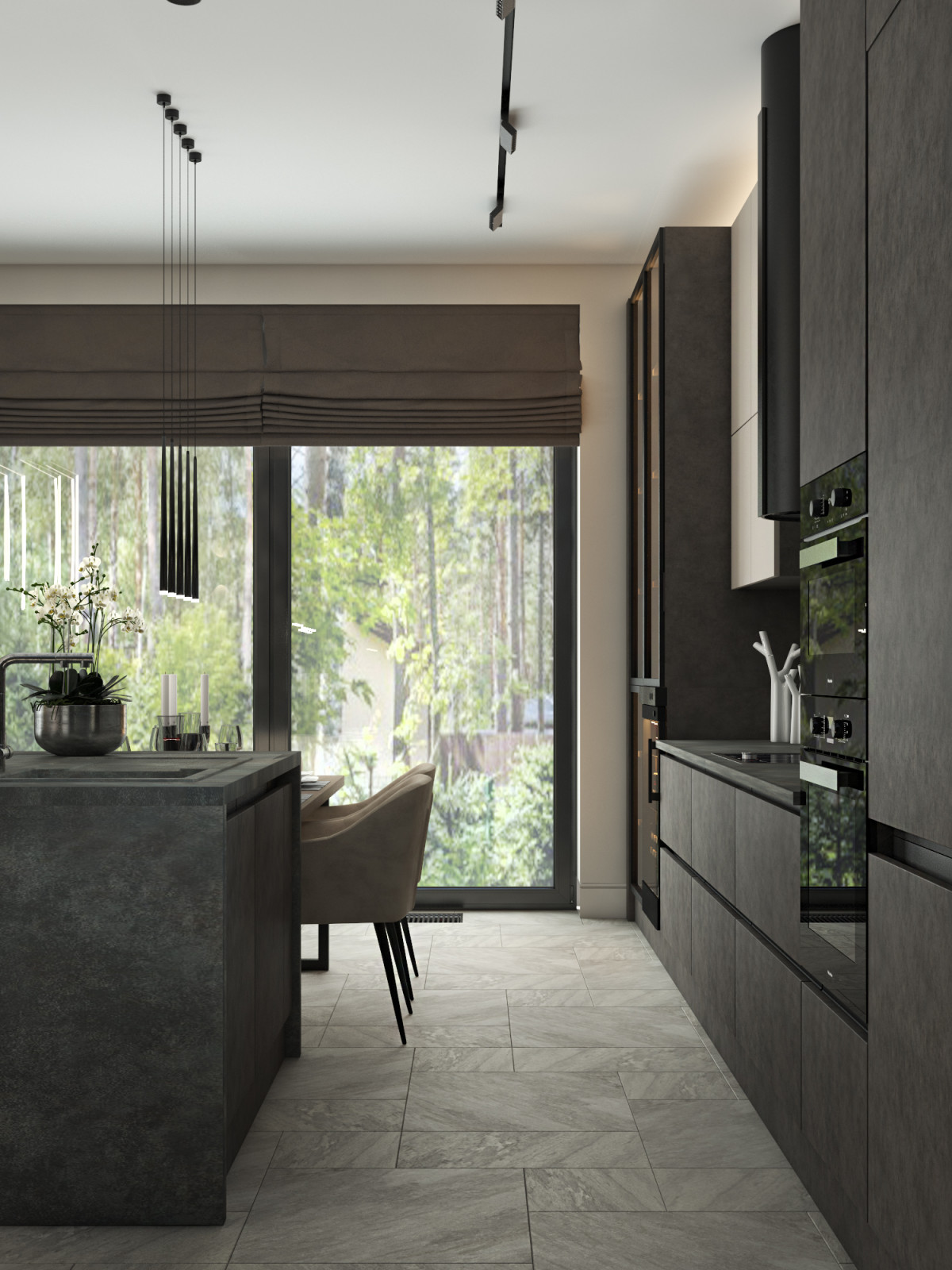 Обложка проекта: HOME, SWEET HOME. ПРОЕКТ ГОСТИНОЙ В ЗАГОРОДНОМ ДОМЕ