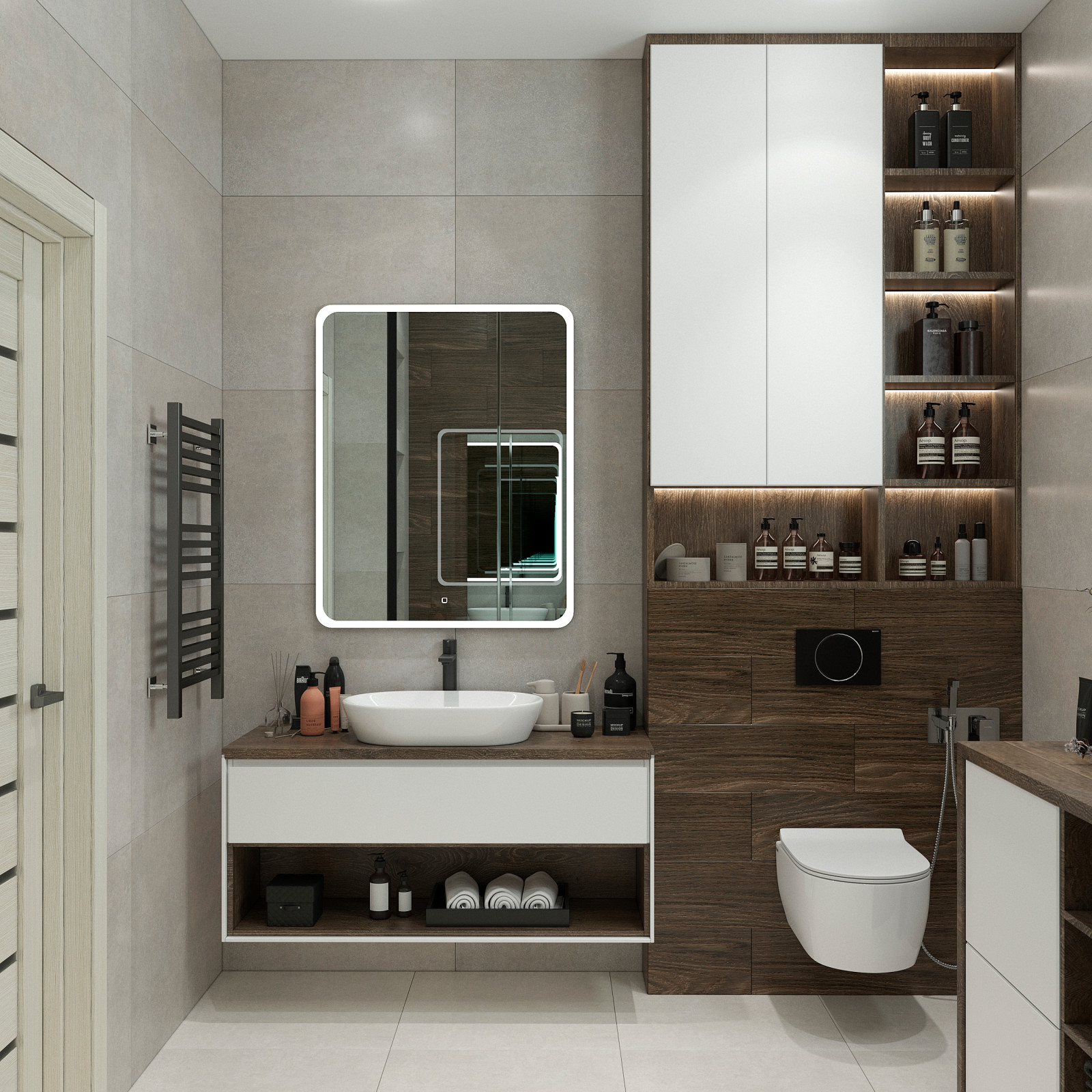 Обложка проекта: Частный дом в РО . площадь 100 кв.м.