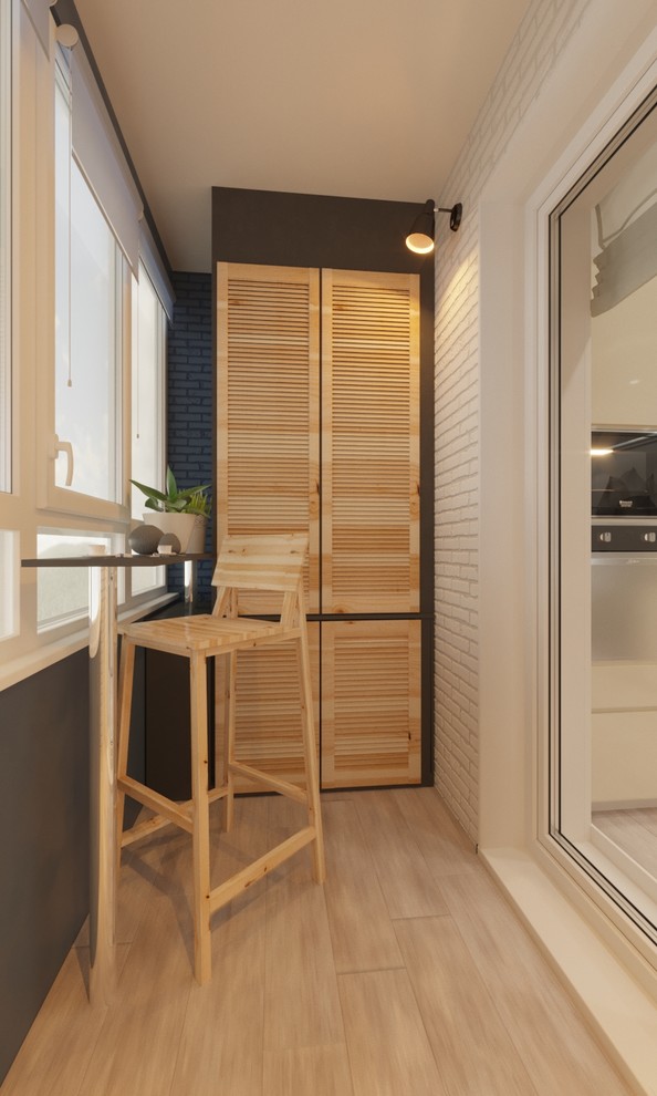 Балкон из кухни. Дизайн проект для многодетной семьи