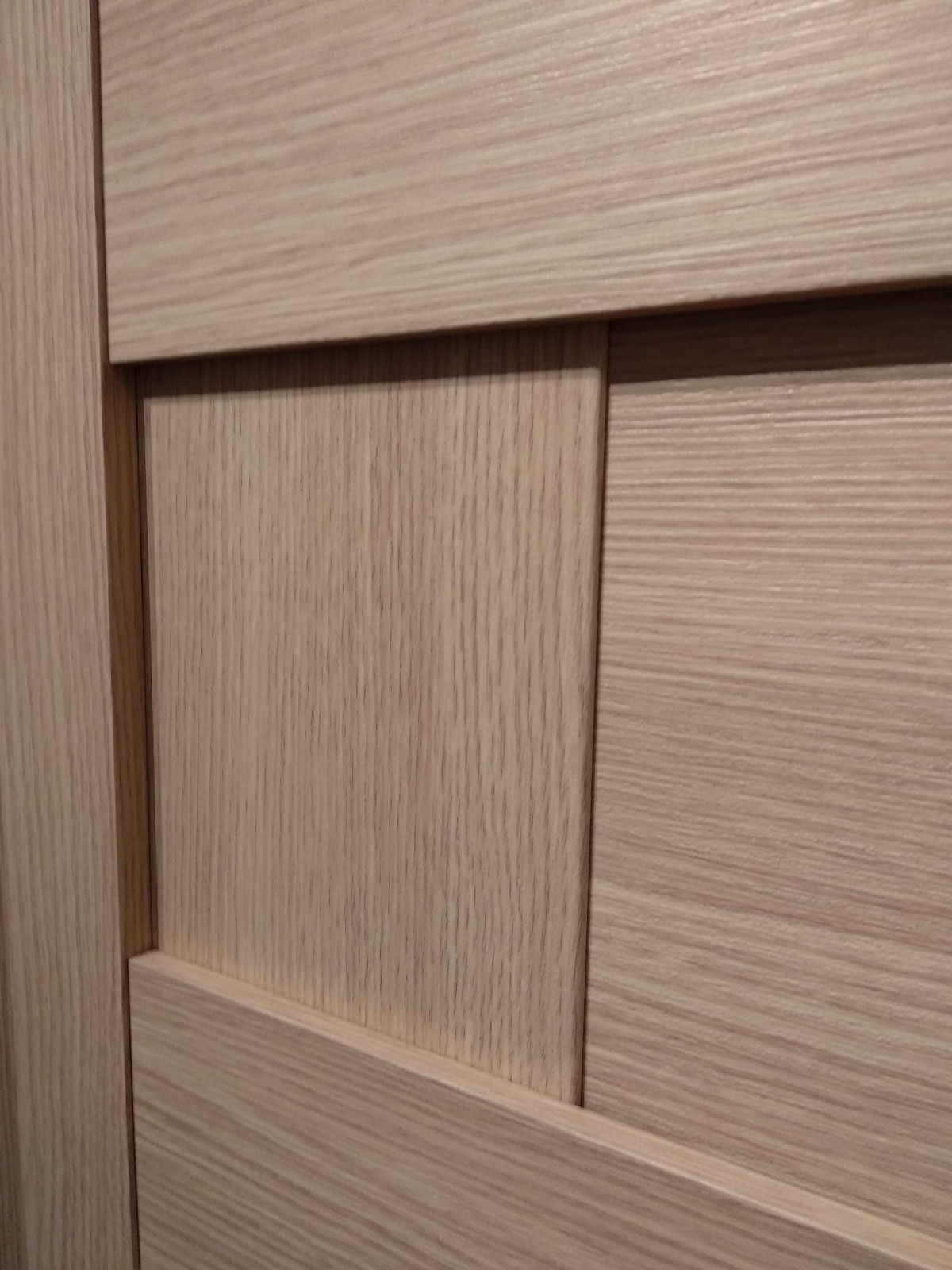 Interior door "DOMINO'', beige, with. glasses, 30"x 80"