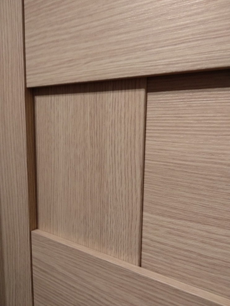 Interior door "DOMINO'', beige, with. glasses, 30"x 80"