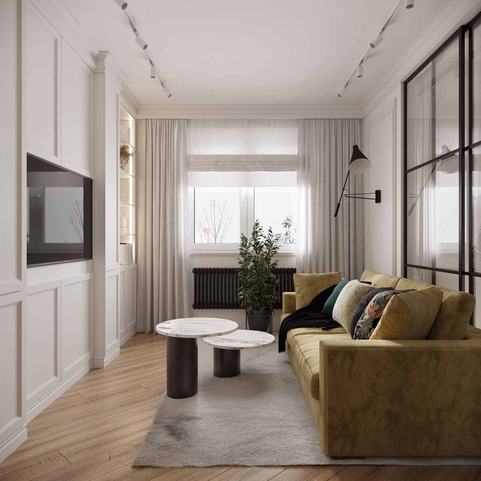 Дизайн интерьера студии, фьюжн