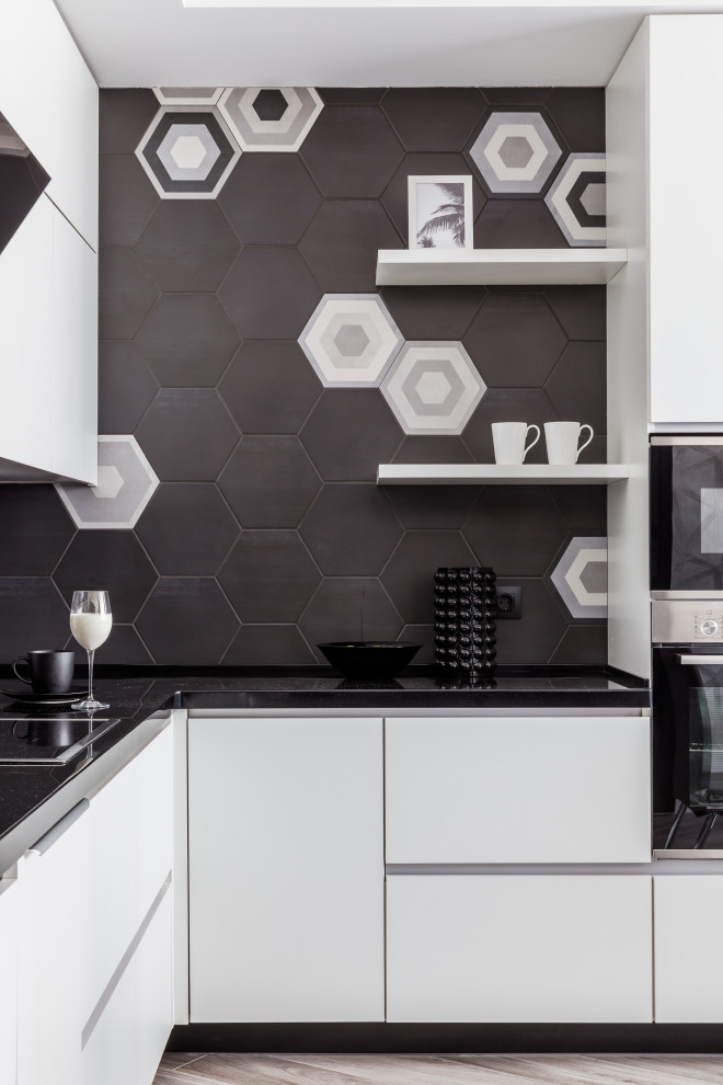 Монохромный интерьер в 2-х комнатной квартире