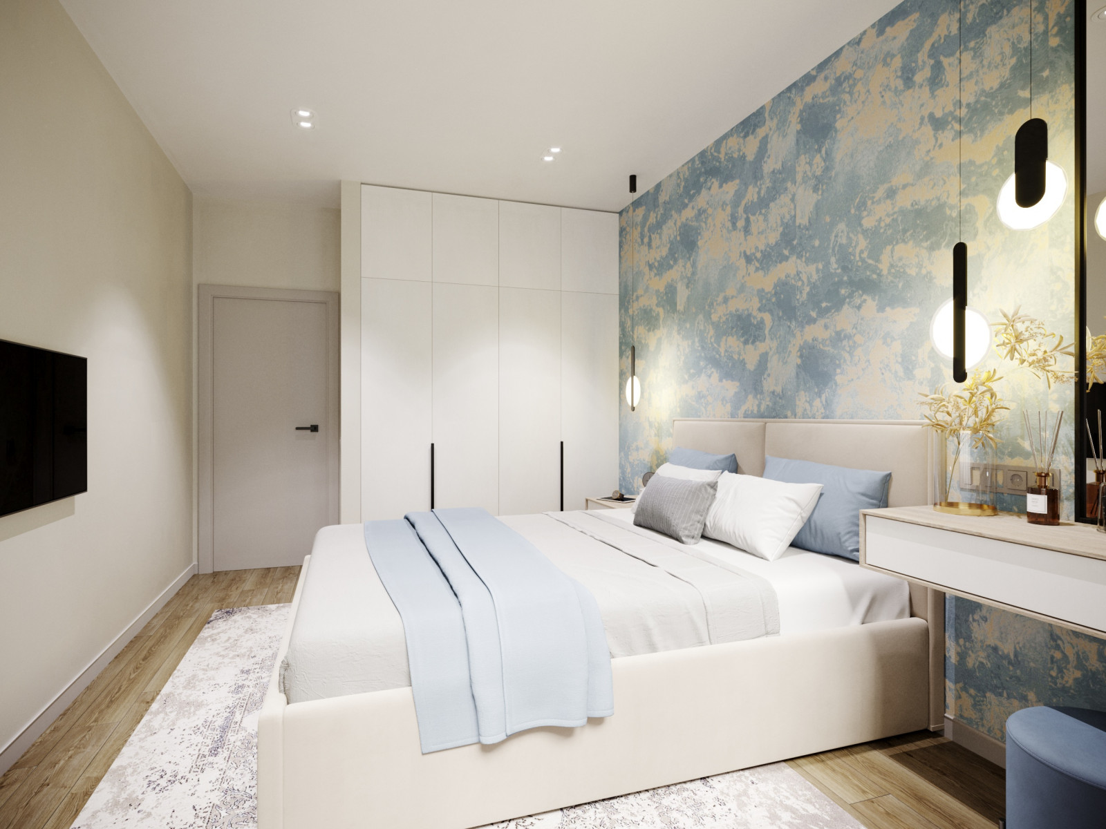 Дизайн квартиры в Москве в светлых тонах