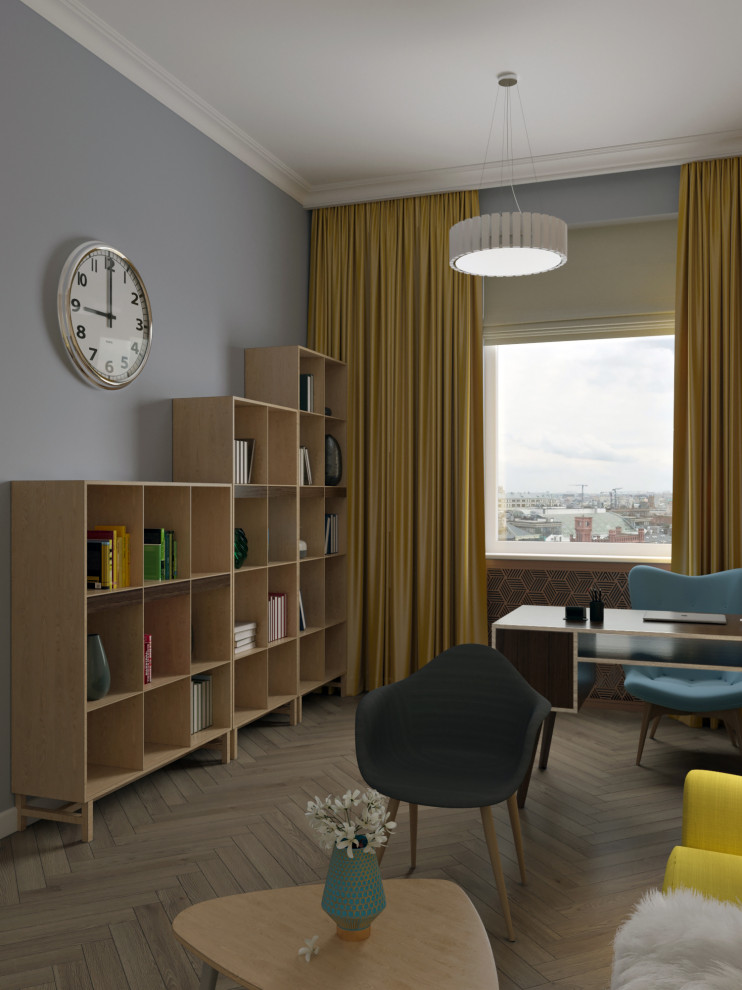 Дизайн офиса, в котором задействованы различные стили