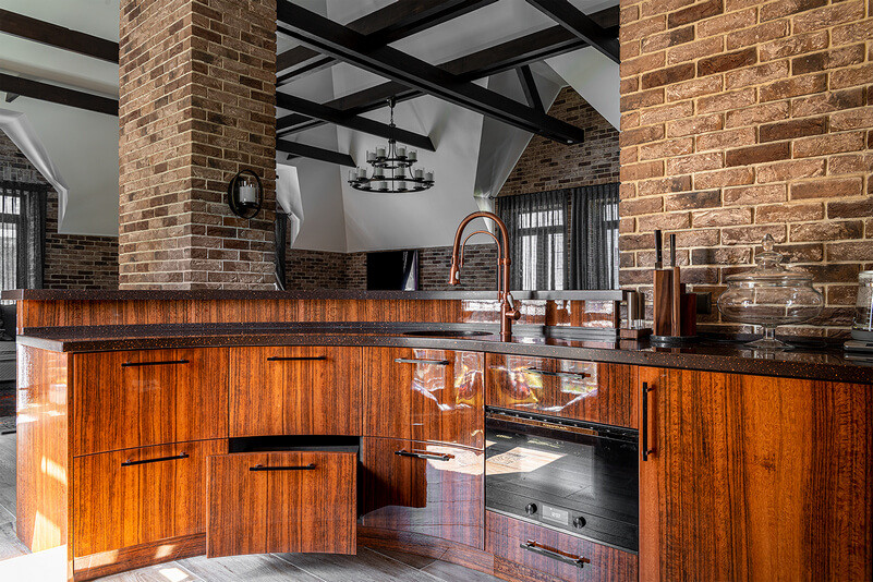 Эксклюзивная угловая кухня 305 RAL WC83